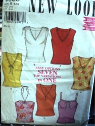 6088 NL 7 STRETCH KNIT SLVLSS/STRAPPY/HALTER TOPS PATTERN 6-16